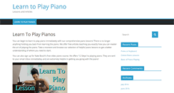 Desktop Screenshot of learntoplaypianos.com